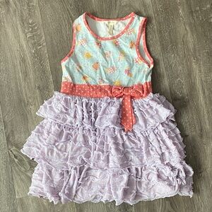 Matilda Jane Kids Dress with Blue and Pink Accents
